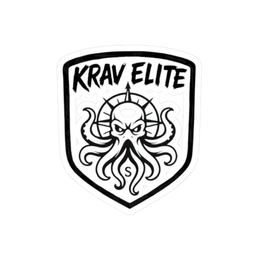 Krav Elite Kraken Kiss-Cut Stickers, Krav Maga, Martial Arts, Workout Gear, Laptop Decal, Fitness Motivation