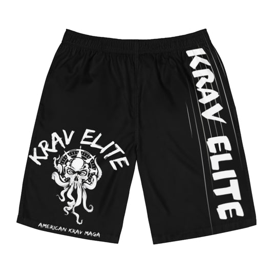 Krav Elite Board Shorts – Black MMA Swim & Training Shorts