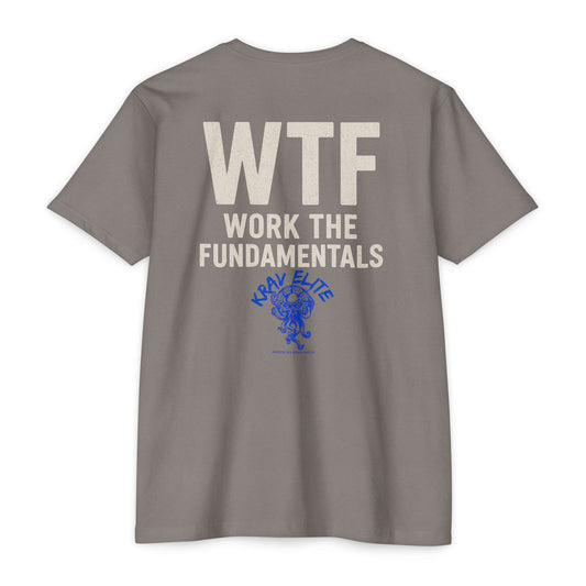 Krav Elite WTF - Work The Fundamentals - Workout Tee, Fitness Shirt, Motivational T-Shirt, Krav Maga Apparel, Gym Clothing, Gift for Athletes