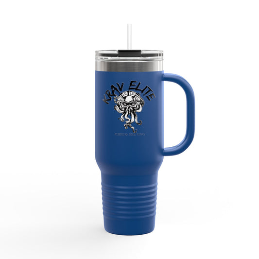 Krav Elite Insulated Travel Mug, 40oz - Perfect for On-the-Go, Sports Events, Gym Enthusiasts, Adventure Lovers, or Gifts.