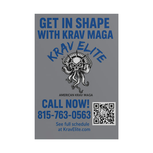 Fitness Motivation Posters, Gym Decor, Krav Maga Wall Art, Inspirational Home Decor, Get in Shape Wall Print